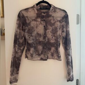 MOTEL Size S - Sheer Buttondown